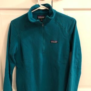 W Patagonia Micro D 1/4 zip fleece pullover - M